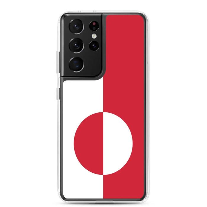 Coque Téléphone - Samsung - Galaxy S22 - Drapeau Groenland - Souple - Multicolore