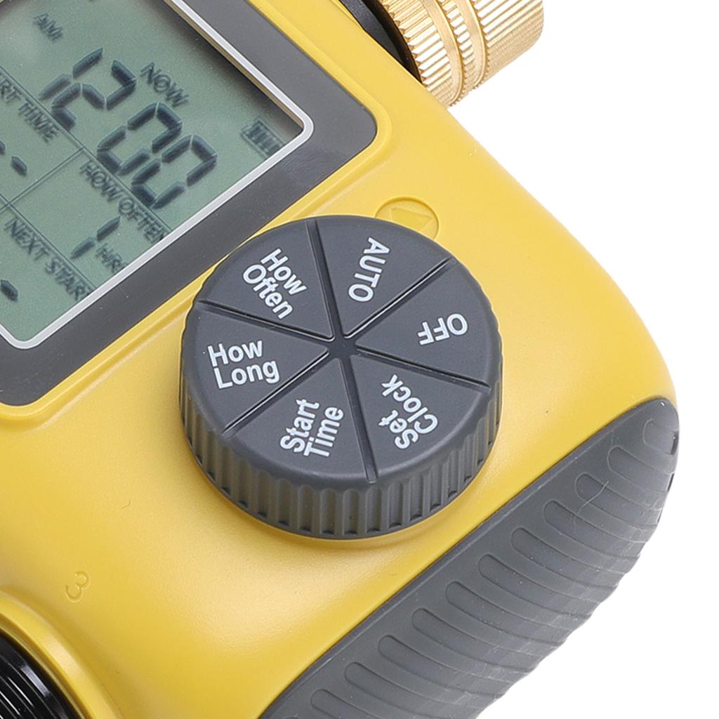 Sprinkler Timer 3/4-1/2in Faucets Programmable Hose Timer 3 Outlets Digital Display Watering Irrigation Timer for Outdoor Garden