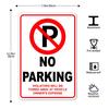1pc No Parking Anytime Metal Sign Plaque Vintage Decoration for Garage Home Cafe Game Room Club Bar 8×12 Inch