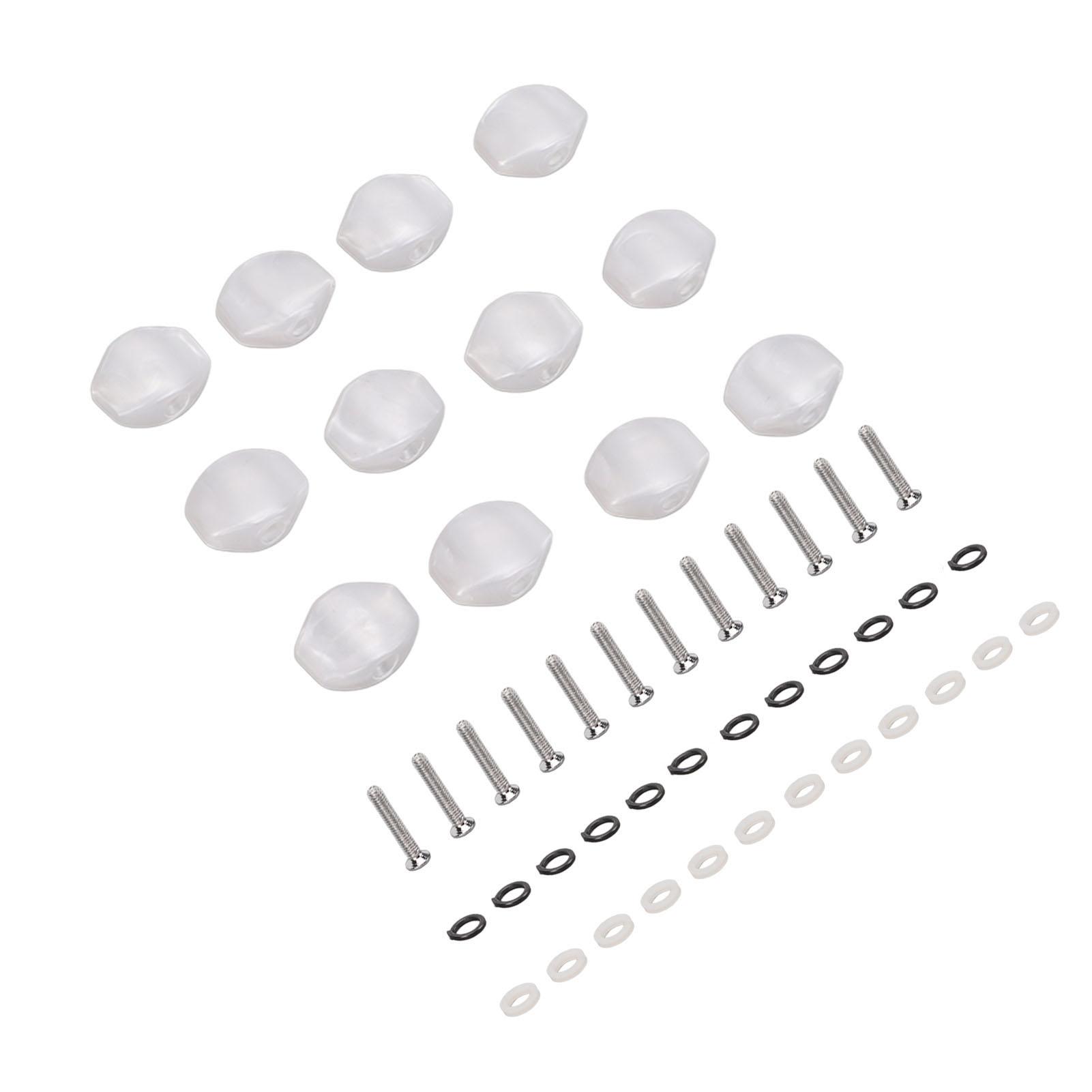 

12 шт. гитарных колков, кнопок, пластиковых колков, тюнеров для народных классических гитар, больших