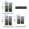Filtering Curtains Excluding Rods Non Movable Without Batteries Sunflower Cow Use Bedrooms Living Rooms Set Of 2 Made Polyester Area Decor