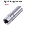 Spark Plug Socket 14mm 16mm Connector 3/8 Inch Drives 12 Point Chrome Steel Spark Plug Sleeve Wrench Spring Clips Removal Tool