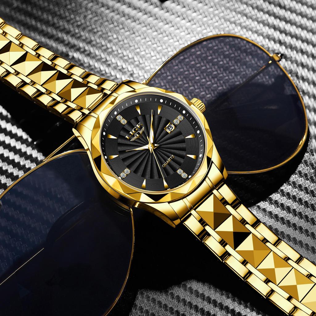 LIGE Men Watch Top Brand Luxury All-Steel Luminous Waterproof Men Quartz Watch