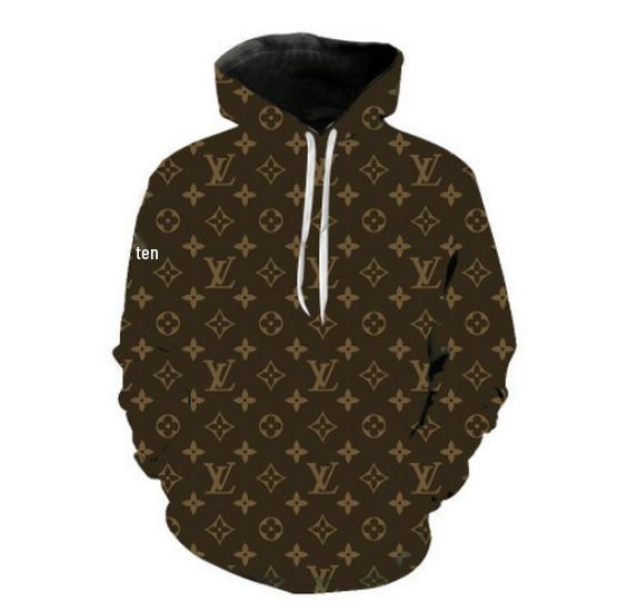 Leichter Luxus-Freizeithoodie mit Allover-Print, Frühjahr/Herbst 2025