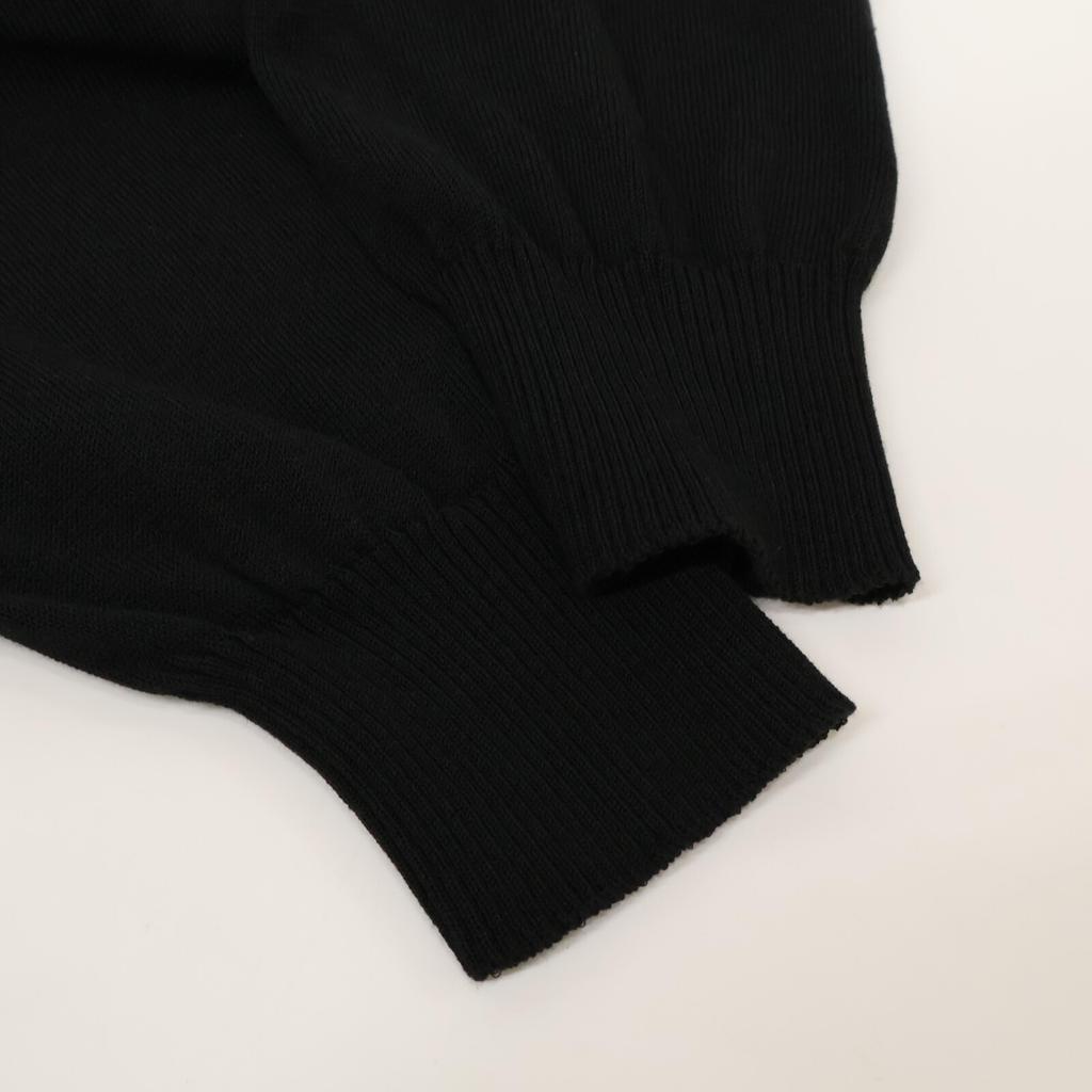 BLUE LABEL CRESTBRIDGE [22nd Year Production] 55J56-726-09 Softy Twill Knit Combination Dress 36 blackUsed