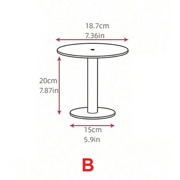 Transparent Acrylic Round Cake Stand for Desserts, Cupcake Rack, Pastry Candy Display Stand for Wedding, Event, Birthday Party