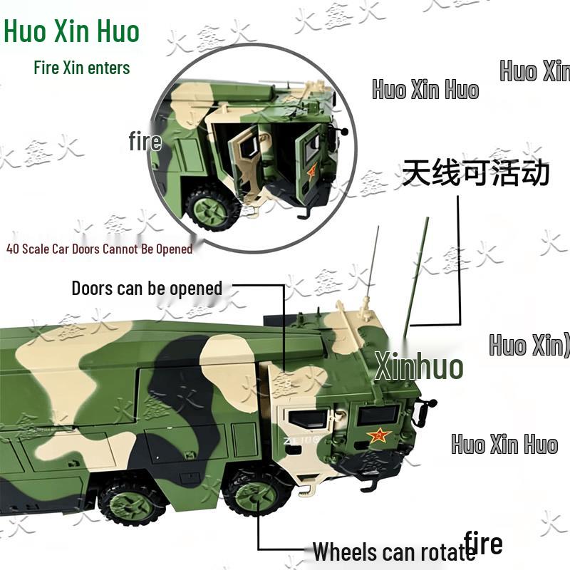 Chinese Military Vehicle Alloy Models