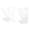 Skateboard Wall Mount Holder Horizontal Acrylic Longboard Display Rack with Storage Hook for Garage