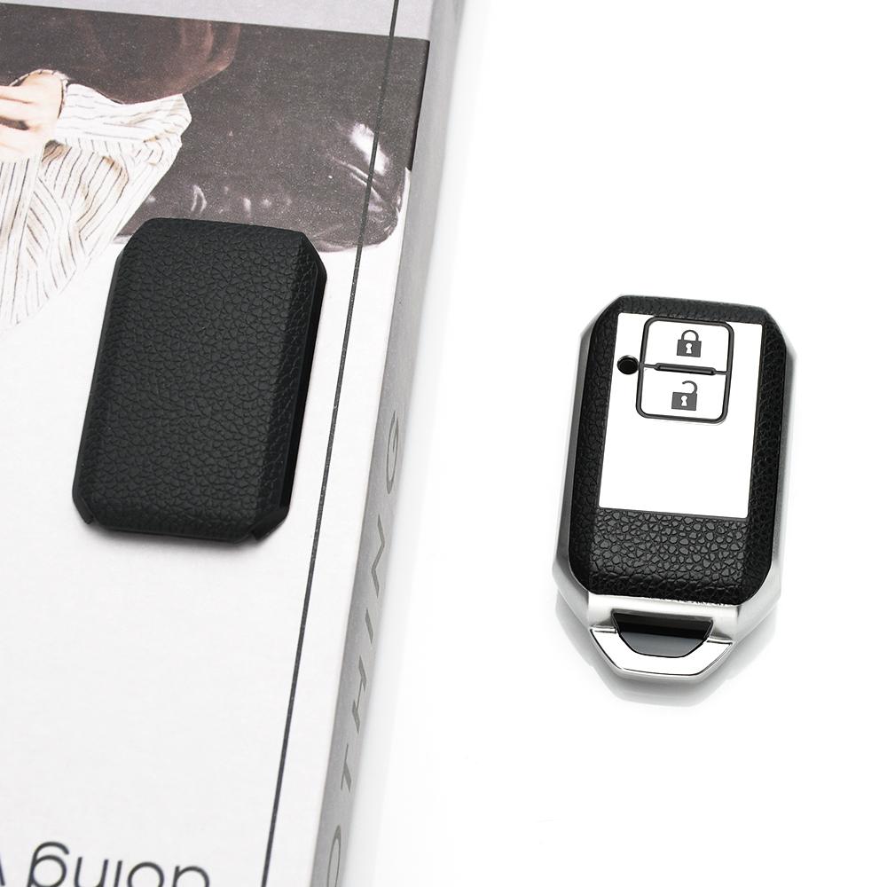 TPU Leather 2 Buttons Shell Fob Keyless Car Remote Key Case Cover For Suzuki Ertiga Swift 2017 Wagon R Japanese Monopoly Type 3C
