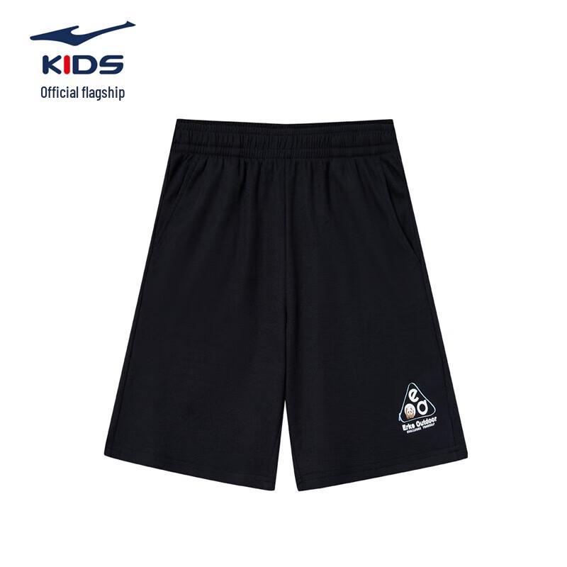 ERKE Kids Unisex Summer Sports Knit Five-Point Pants