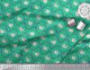 Soimoi Green Poly Crepe Fabric Azalea & Peony Damask Print Fabric by metre 42 Inch