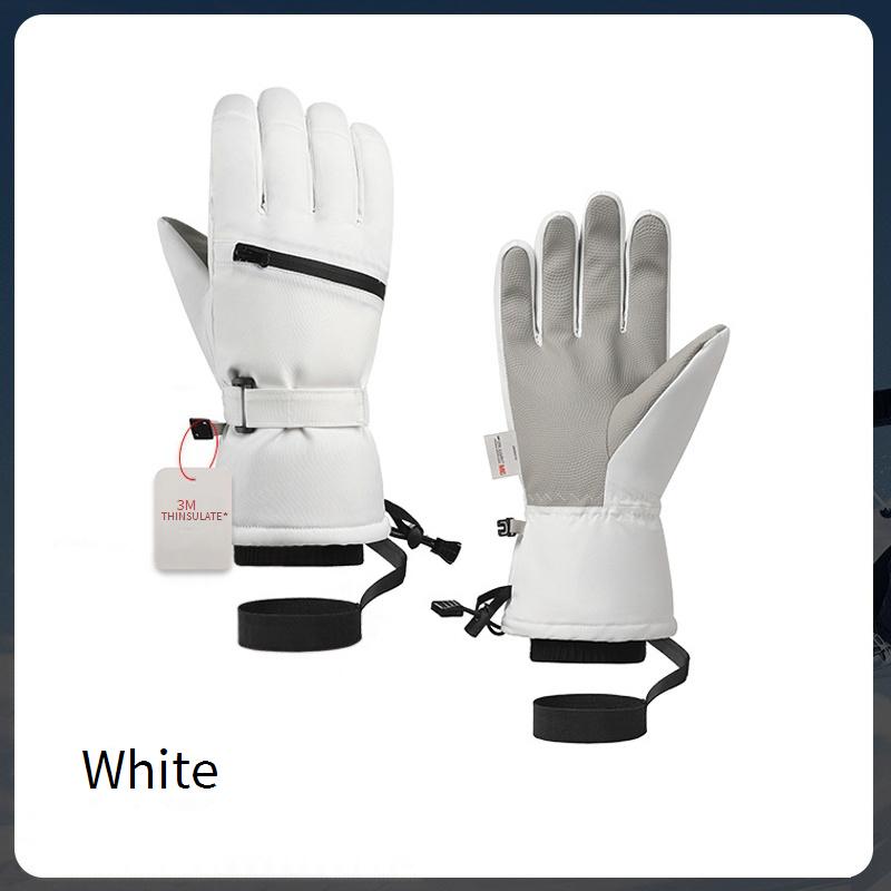 Men Women's Waterproof Winter Ski Gloves Windproof Snowboarding Gloves with Thinsulate Lining for Cold Weather Sports