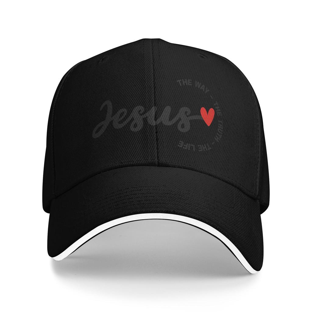 Jesús La Verdad El Camino La Vida Gorra de Béisbol Popular Gorras Sandwich para Unisex Mujeres Poliéster Gorra de Papá Exterior