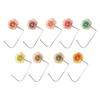 Elegant Gradient Rose Bag Purse Hook Portable Handbag Hanger Fashion Foldable Table Hook Organizer Desk Side Hooks