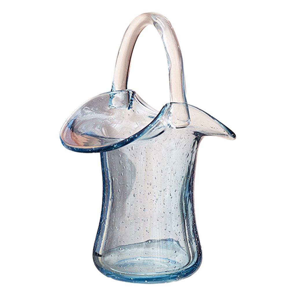 Vase with Handle Living Room Desktop Fish Tank Outdoor Artistic Decoration Floral Display ,