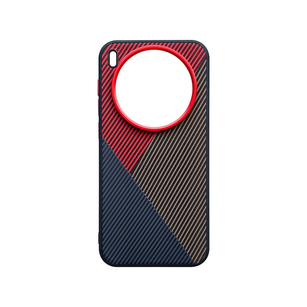 For Vivo X300 X200 Pro Ultra Kevlar Pattern Leather Skin Friendly Contrast Color Keys Lens Frame Protective Back Soft Case Cover