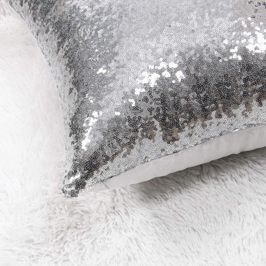 1pc Decorative Sequins Pillowcase 40*40 30*50cm Home Decor Throw Pillow Cover for Sofa Cushion Cover Gold Silver Pillow Case Red