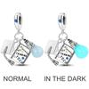 Copper Fashion Colorful Charm Beads Blue Love Celtic Knot Dangle Fit Original Fashion Bracelet Necklace Diy Jewelry