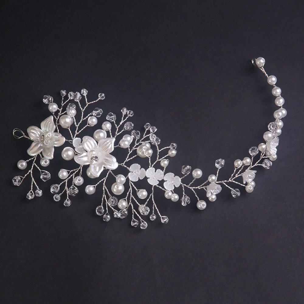1 Piece Set Forest Style Flower Pearl Children's Hair Accessories, Fairy Style, Suitable for Flower Girl Wedding / Birthday Part