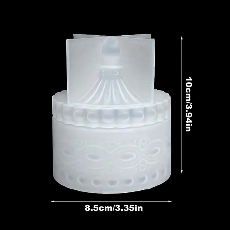 

Retro Carving Jar Clay Silicone Molds DIY Storage Box Plaster Resin Mold Candle Jewelry Organizer Making Mould