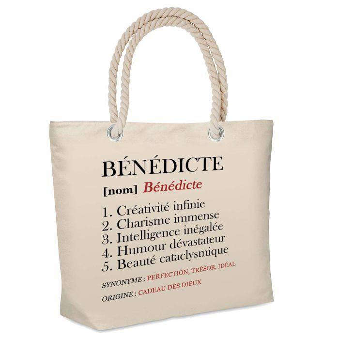 Sac de plage - PLANETEE - isotherme Bénédicte Définition - Coton naturel - Grande contenance - Design imprimé en France