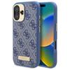 Etui pour iPhone 16 Guess Hardcase Logo Plate MagSafe Niebieski