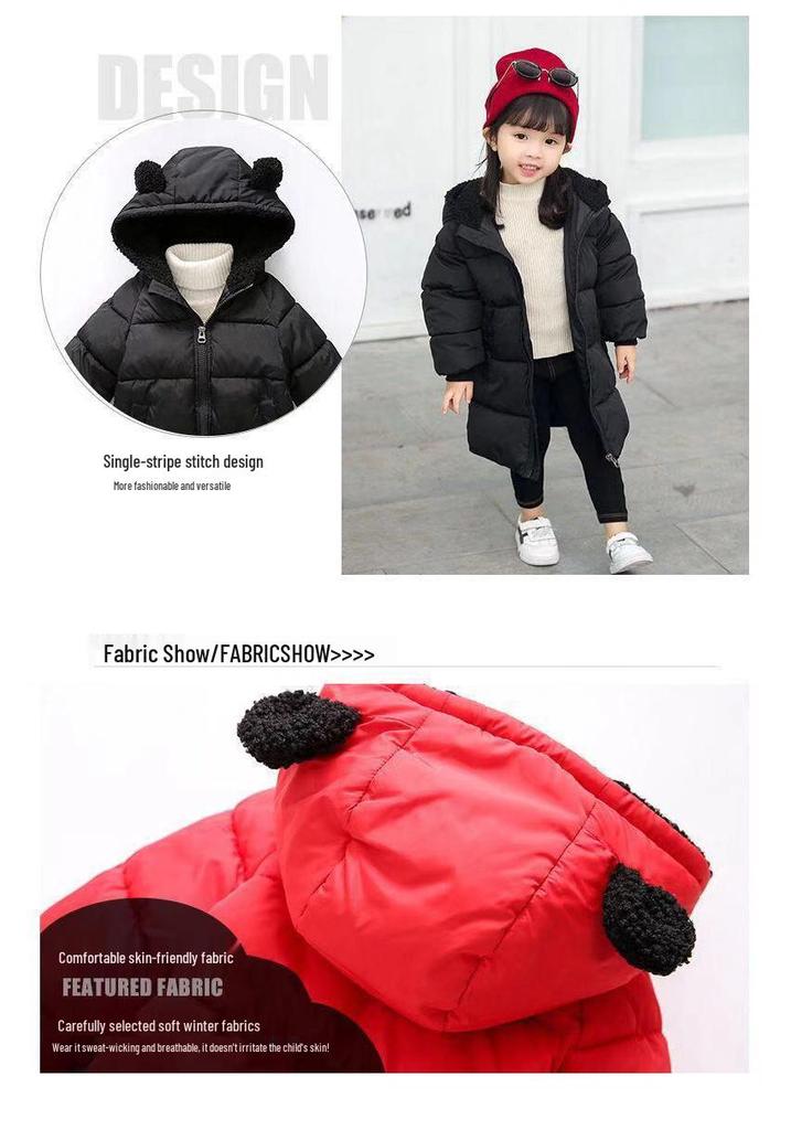 2025 Winter Kinder Koreanischer Stil Baumwollmantel - Modische Warme Jacke für Jungen & Mädchen