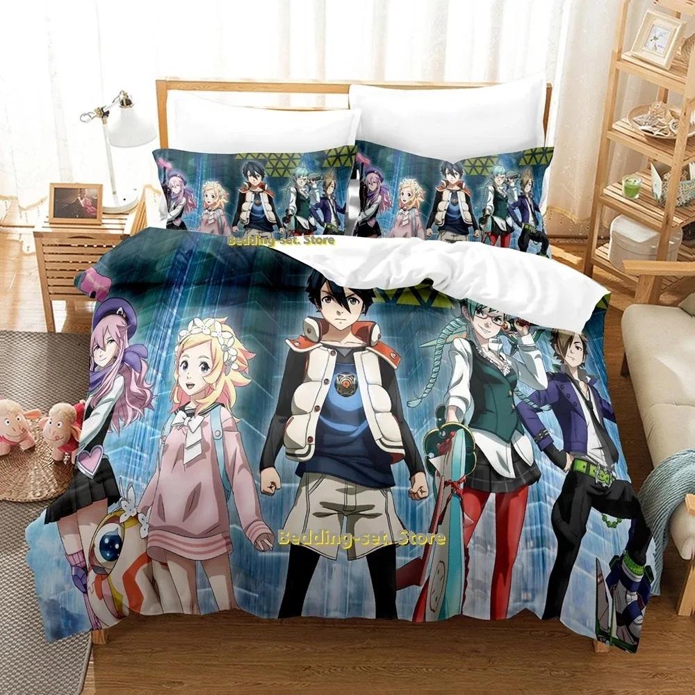 BBKBRNK Bedding Set Single Twin Full Queen King Size Bed Set Adult Kid Bedroom Duvetcover Sets 3D Print Anime Bed Sheet Set