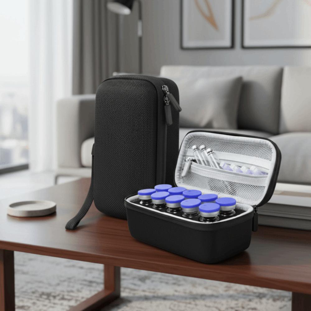 10ML Insulin Vials Storage Case Large Capacity EVA Insulin Case Waterproof Wear-resistant Insulin Organizer Diabetes Care