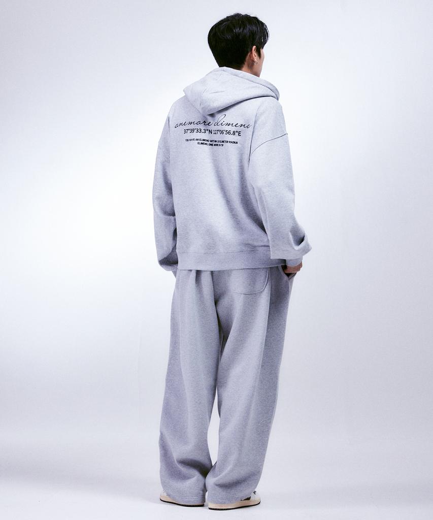 Elimeno El New Rople Lettering 2-Way Zip-Up Hoodie 2 Colors
