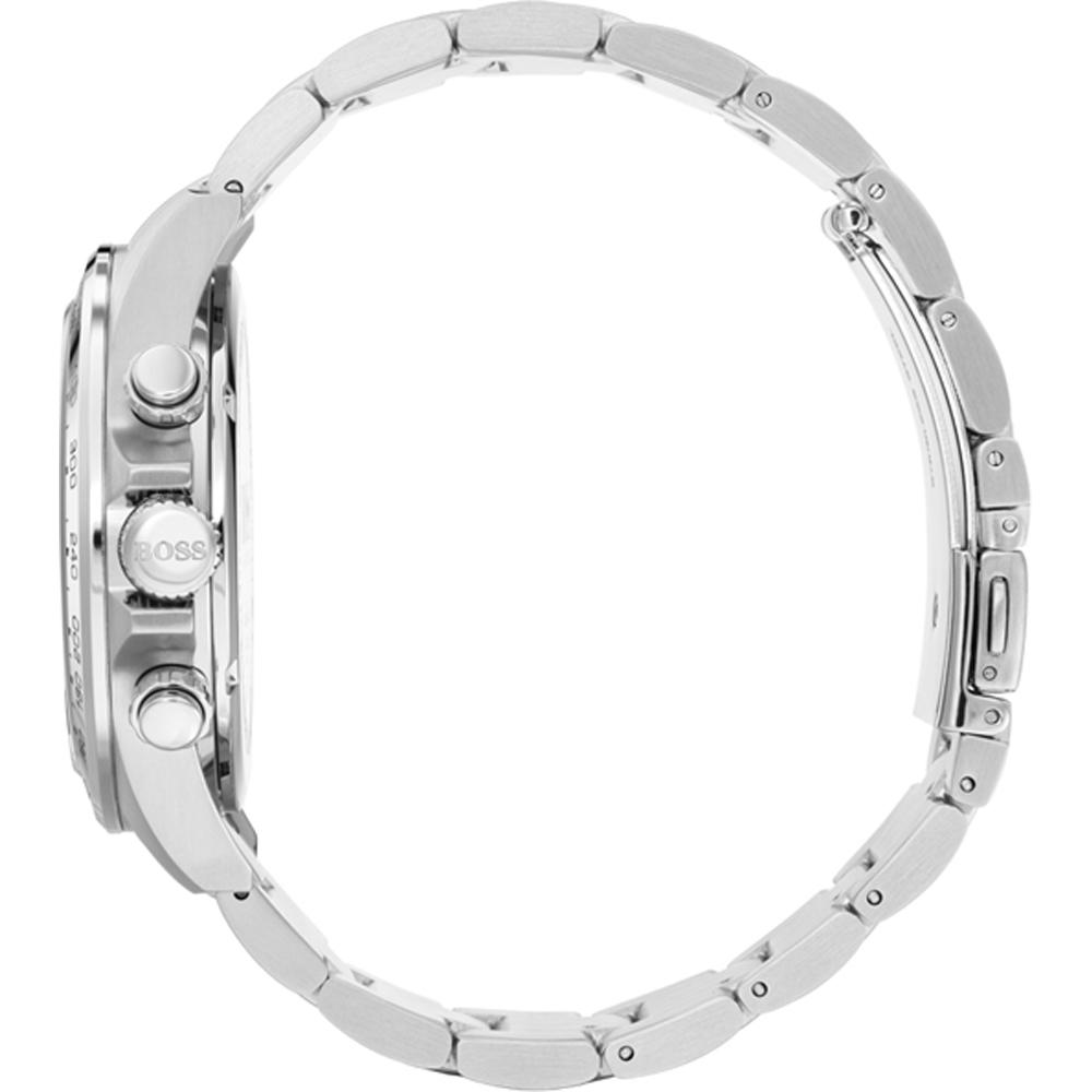 BOSS Hero Blue Dial Silver Stainless Steel Bracelet Men's Quartz Watch 1513755