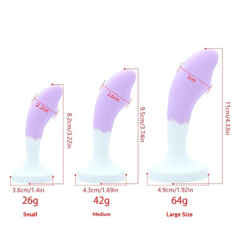 Silicone Anal Dilatancy Dildos Adult Sex Toys Anal Plug G-point Massage Gem Crystal Base Butt Plug Anal Masturbation Stimulator