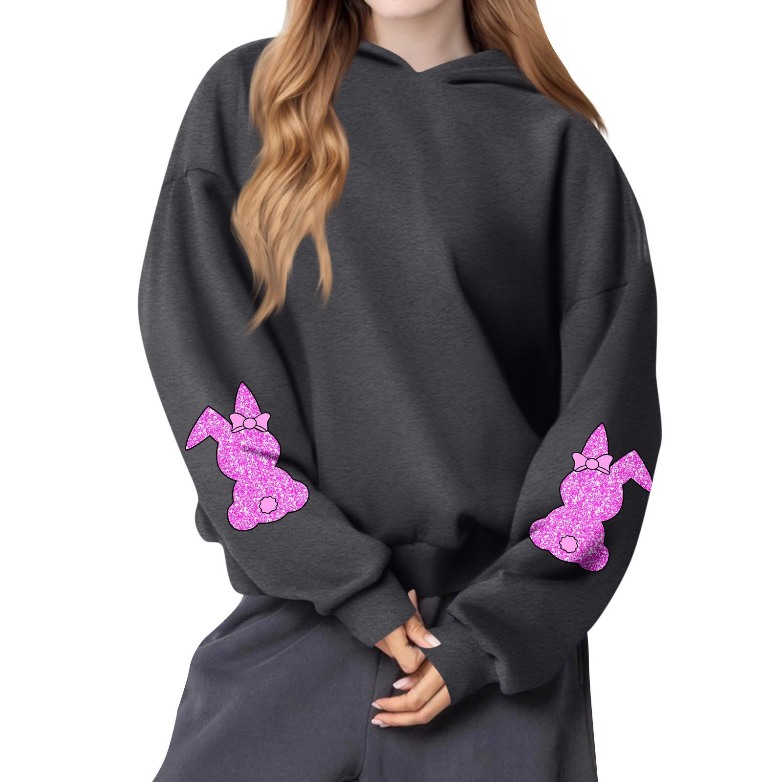 

Жіночий модний легкий жіночий пуловер з довгими рукавами та кишенями, ошатне худі з малюнком XL