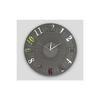 Besondere gestreifte Deko-Wanduhr Anthrazit