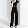Simple Korean Version of High-waisted and Thin Wide-leg Jeans for Women's New Spring and Autumn Loose Personalized Floor-mopping Jeans