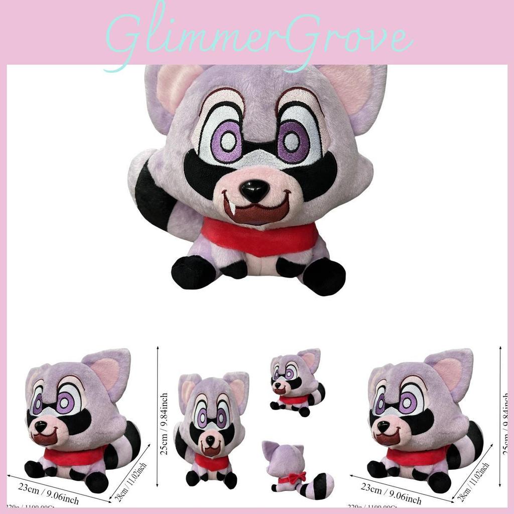 Purple Park Indigo Raccoon Plush Toy Doll Decoration Gift Animal Ornament Filler