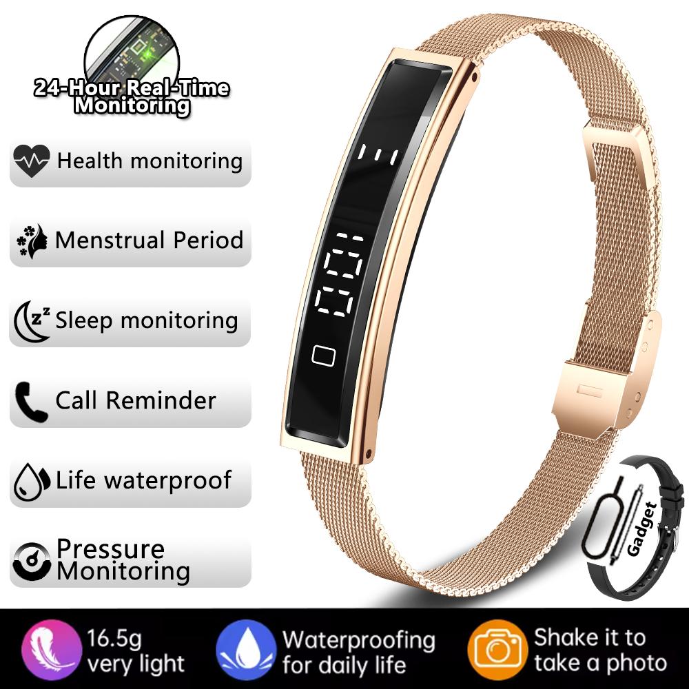 Fashion Women Smart Bracelet Sport Mode Fitness Tracker Heart Rate Health Monitoring IP68 Waterproof Smart Watch Men  NEW
