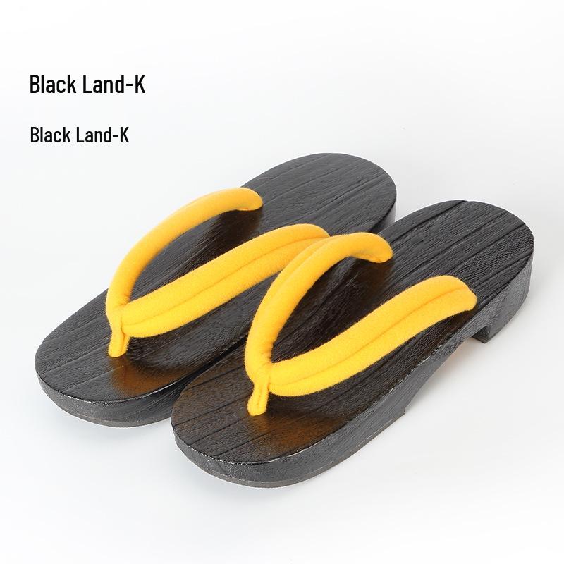 

Women s Anime Cosplay Paulownia Wood Kimono Clogs and Thong-strap Flip-flops 24.5CM