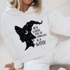 Witch Face Style Hoodies for Women Men Casual Funny Halloween Party Graphic Sweatshirt Fleece Hooded Spooky Season Tops Clothing