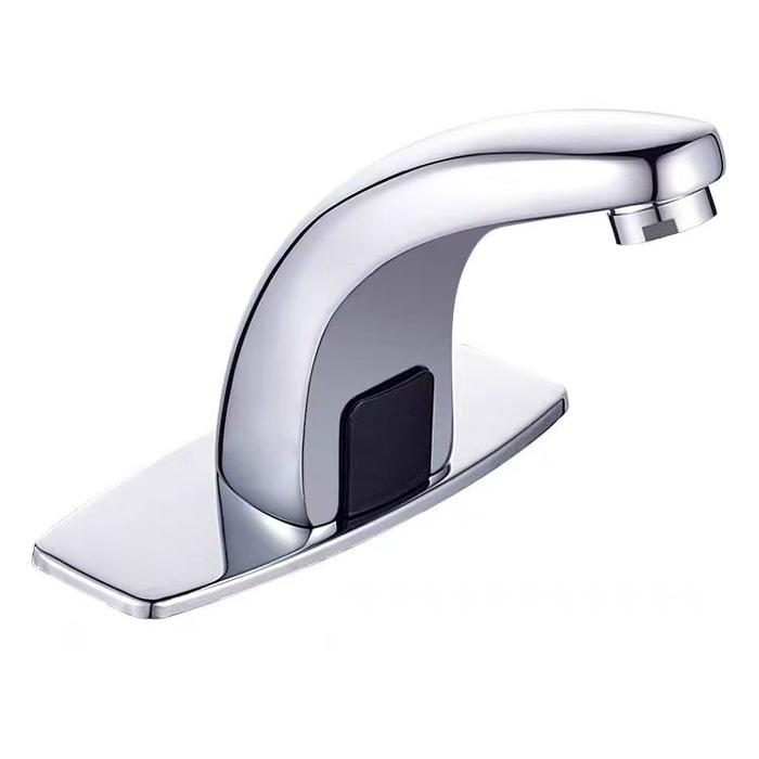 Modern Single-Handle Automatic Sensor Tap Factory Supplied Electric Faucet Brass Material for Hotel Use