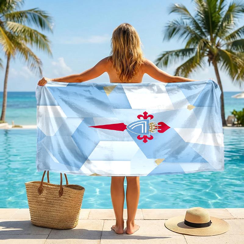 Celta Vigo FC Druck Schnelltrocknendes Strandtuch Mikrofaser Saugfähig Tragbares Reise-Schwimmtuch