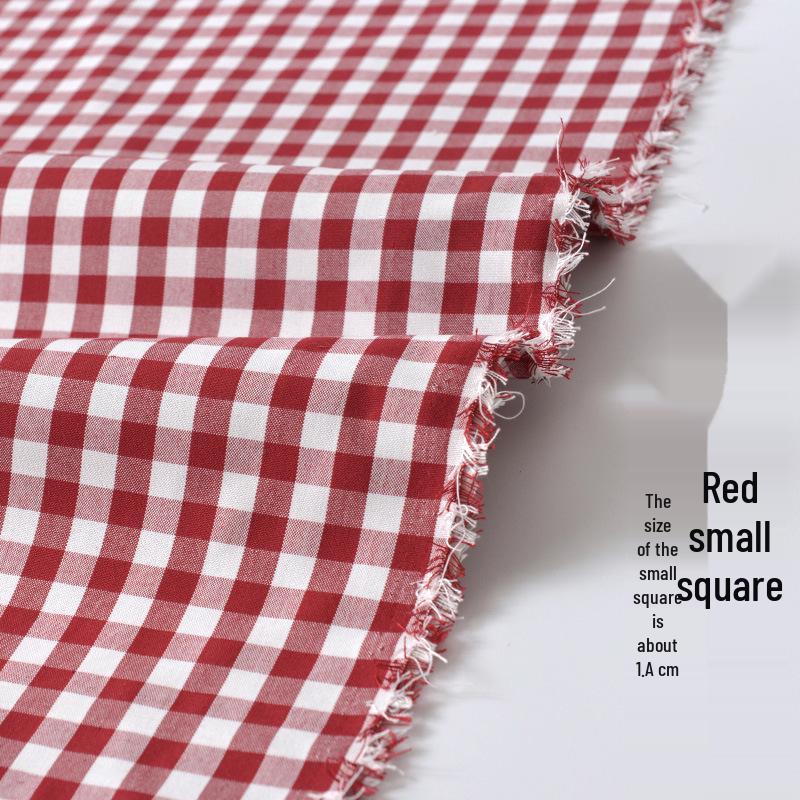 Thickened Polyester-Cotton Plaid Striped Sofa and Curtain Fabric