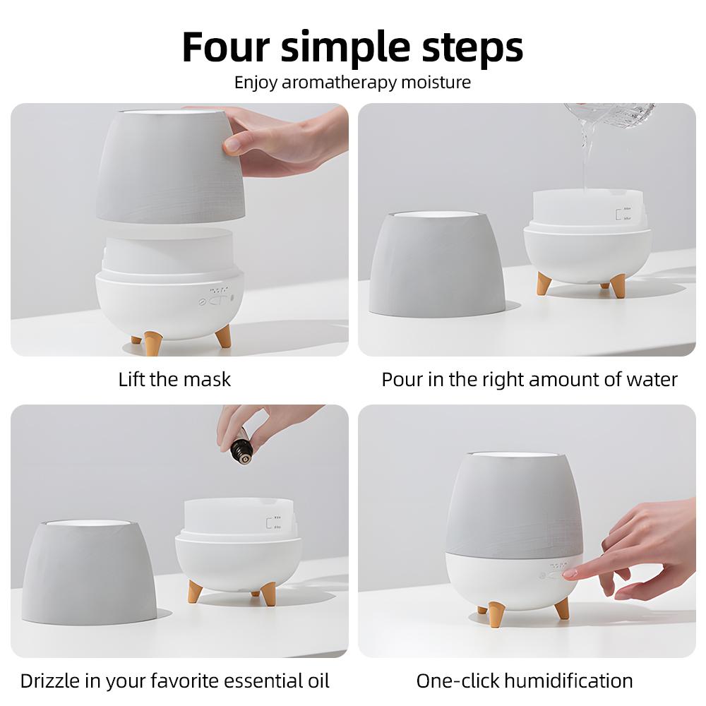Essential Oil Diffuser with Remote Control 1H/2H/4H Timer 300ml Quiet Aromatherapy Fragrant Mist