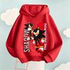 2026 Hoodie Boys Girls Cartoon Kids ShadowSonic Hedgehog Character Pullover Sweatshirt 2026 Long Sleeve Casual Top Children 4-13yrs