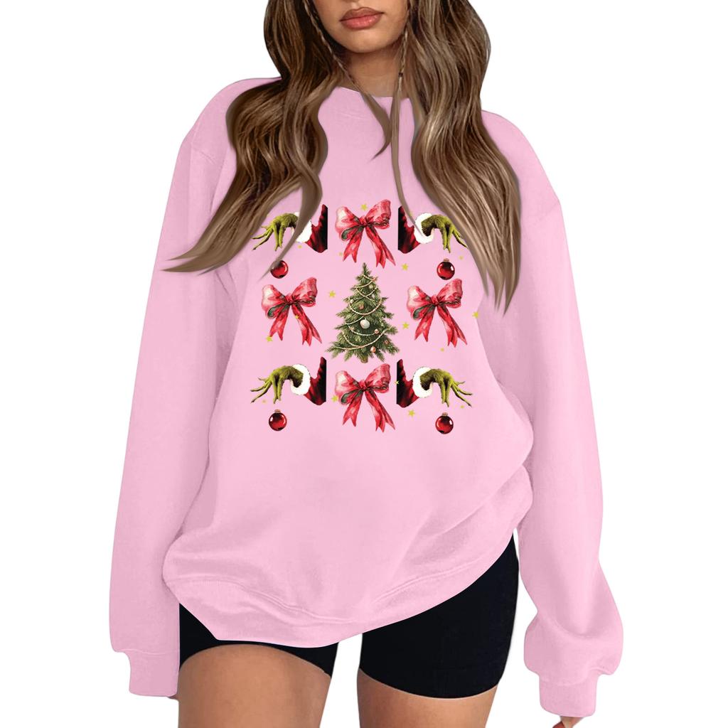 Crewneck Sweatshirt For Women Fall Graphic Sweatshirts Vacation Long Sleeve Drop Shoulder Pullover