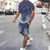 Ensemble Décontracté Homme 2 Pièces : T-shirt Imprimé Manches Courtes et Short