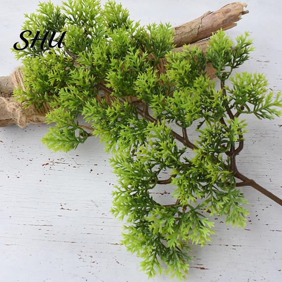 Artificial Pine Cypress 1Pc Plastic Fake Simulation Potted Plants Plant Bonsai Garden Home Office Decor