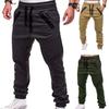 Pants Drawstring Adjustable Men Stripes Zipper Pockets Sports Trousers for Outdoor Activities