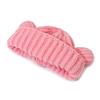Cute Knitted Hat Korean Version of Bear Ear Wool Hat for Women In Winter Thickened Versatile Warm Ear Protection Hat Showing Small Face