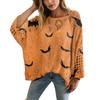 XY-LK01-Pullover hollow blouse 3D printed sweater spring and summer new